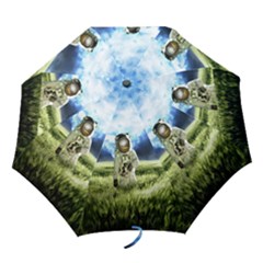 Astronaut Folding Umbrellas by Ket1n9