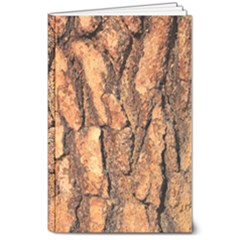 Bark Texture Wood Large Rough Red Wood Outside California 8  X 10  Softcover Notebook by Ket1n9