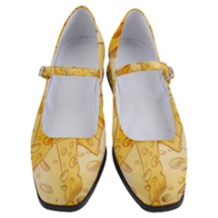 Cheese-slices-seamless-pattern-cartoon-style Women s Mary Jane Shoes by Ket1n9