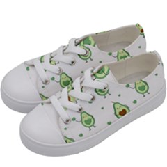 Cute-seamless-pattern-with-avocado-lovers Kids  Low Top Canvas Sneakers by Ket1n9