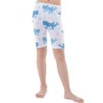 Seamless-pattern-with-cute-sharks-hearts Kids  Mid Length Swim Shorts