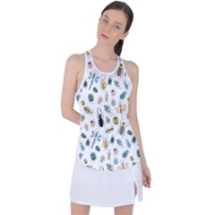 Insect Animal Pattern Racer Back Mesh Tank Top by Ket1n9
