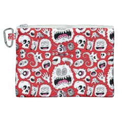 Another Monster Pattern Canvas Cosmetic Bag (xl) by Ket1n9