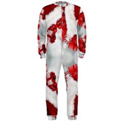 Christmas-background-tile-gifts Onepiece Jumpsuit (men) by Grandong