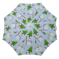 New Year Christmas Snowman Pattern, Straight Umbrellas by Grandong
