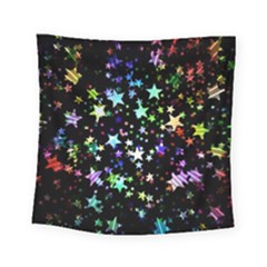 Christmas-star-gloss-lights-light Square Tapestry (small) by Grandong