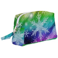 Christmas-snowflake-background Wristlet Pouch Bag (large) by Grandong