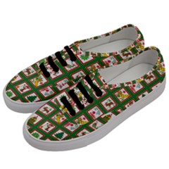 Christmas-paper-christmas-pattern Men s Classic Low Top Sneakers by Grandong