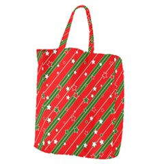Christmas-paper-star-texture     - Giant Grocery Tote by Grandong