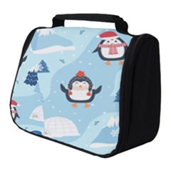 Christmas-seamless-pattern-with-penguin Full Print Travel Pouch (small) by Grandong