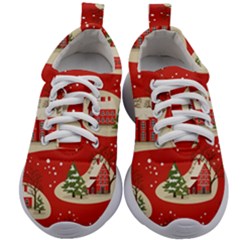 Christmas-new-year-seamless-pattern Kids Athletic Shoes by Grandong