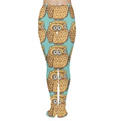 Owl-pattern-background Tights by Grandong