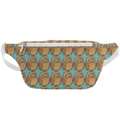 Owl-pattern-background Waist Bag  by Grandong