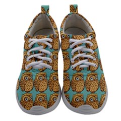 Owl Bird Cartoon Women Athletic Shoes by Grandong