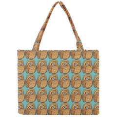 Owl Bird Pattern Mini Tote Bag by Grandong