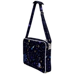 Starry Night  Space Constellations  Stars  Galaxy  Universe Graphic  Illustration Cross Body Office Bag by Grandong