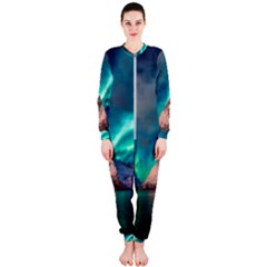 Amazing Aurora Borealis Colors Onepiece Jumpsuit (ladies) by Grandong