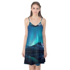 Aurora Borealis Mountain Reflection Camis Nightgown  by Grandong
