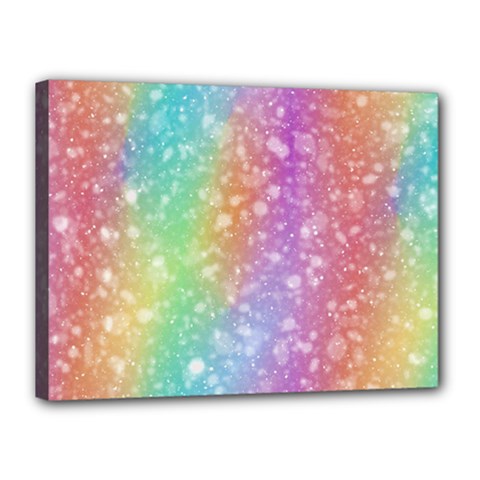 Rainbow Colors Spectrum Background Canvas 16  X 12  (stretched) by Ravend