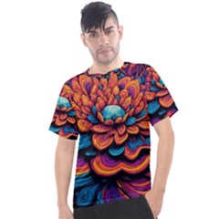 Flowers Painting Men s Sport Top by Ravend