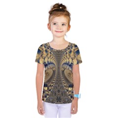 Fractal Spiral Infinite Psychedelic Kids  One Piece T-shirt