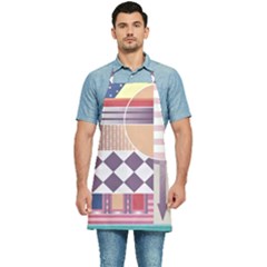Abstract Shapes Colors Gradient Kitchen Apron by Vaneshop