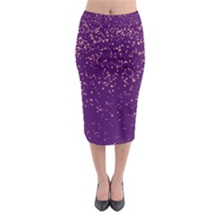 Purple Glittery Backdrop Scrapbooking Sparkle Midi Pencil Skirt by Vaneshop