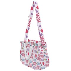 Love Mom Happy Mothers Day I Love Mom Graphic Rope Handles Shoulder Strap Bag by Vaneshop