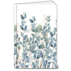 Green And Gold Eucalyptus Leaf 8  X 10  Hardcover Notebook by Jack14