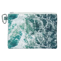 Blue Ocean Waves Canvas Cosmetic Bag (xl) by Jack14