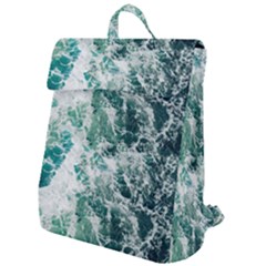 Blue Ocean Waves Flap Top Backpack by Jack14
