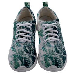 Blue Ocean Waves Mens Athletic Shoes by Jack14