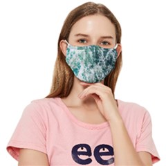 Blue Ocean Waves Fitted Cloth Face Mask (adult) by Jack14