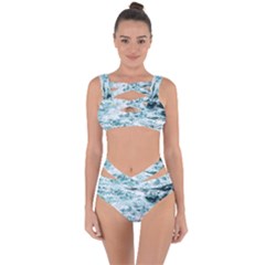 Ocean Wave Bandaged Up Bikini Set  by Jack14
