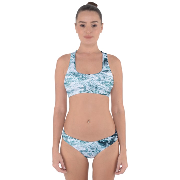 Ocean Wave Cross Back Hipster Bikini Set