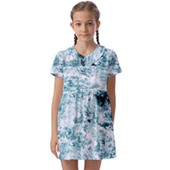 Ocean Wave Kids  Asymmetric Collar Dress by Jack14