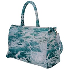 Blue Crashing Ocean Wave Duffel Travel Bag by Jack14