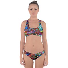 Vector Art Pattern - Cross Back Hipster Bikini Set by Amaryn4rt