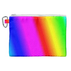 Multi-color-rainbow-background Canvas Cosmetic Bag (xl) by Amaryn4rt