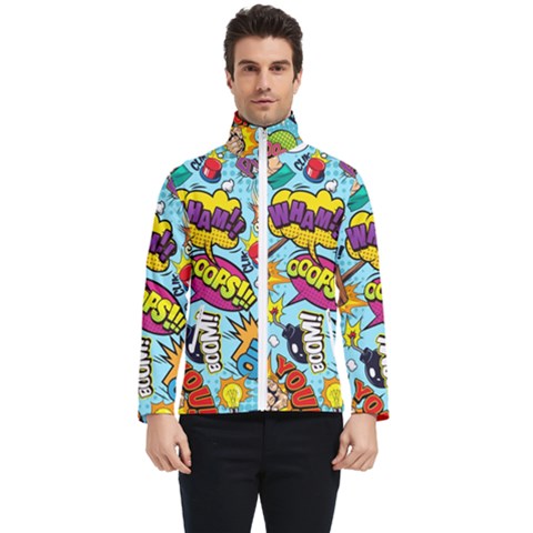 Comic Elements Colorful Seamless Pattern Men s Bomber Jacket by Amaryn4rt