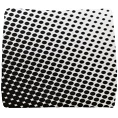 Background-wallpaper-texture-lines Dot Dots Black White Seat Cushion by Amaryn4rt