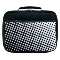 Background-wallpaper-texture-lines Dot Dots Black White Lunch Bag by Amaryn4rt
