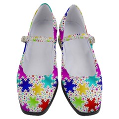 Snowflake Pattern Repeated Women s Mary Jane Shoes by Amaryn4rt