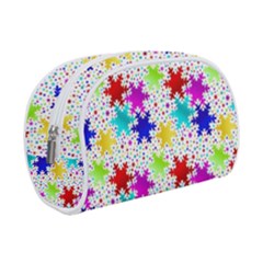 Snowflake Pattern Repeated Make Up Case (small) by Amaryn4rt