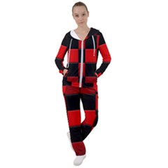 Black And Red Backgrounds- Women s Tracksuit by Amaryn4rt
