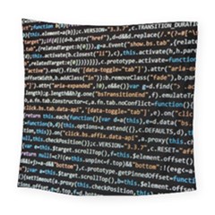 Close Up Code Coding Computer Square Tapestry (large) by Amaryn4rt