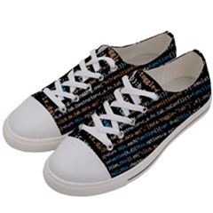 Close Up Code Coding Computer Men s Low Top Canvas Sneakers by Amaryn4rt