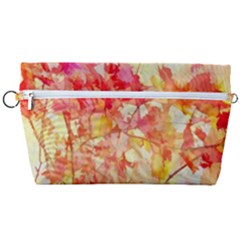 Monotype Art Pattern Leaves Colored Autumn Handbag Organizer by Amaryn4rt