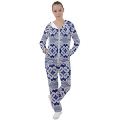 Ceramic-portugal-tiles-wall Women s Tracksuit by Amaryn4rt
