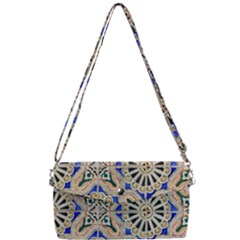 Ceramic-portugal-tiles-wall- Removable Strap Clutch Bag by Amaryn4rt